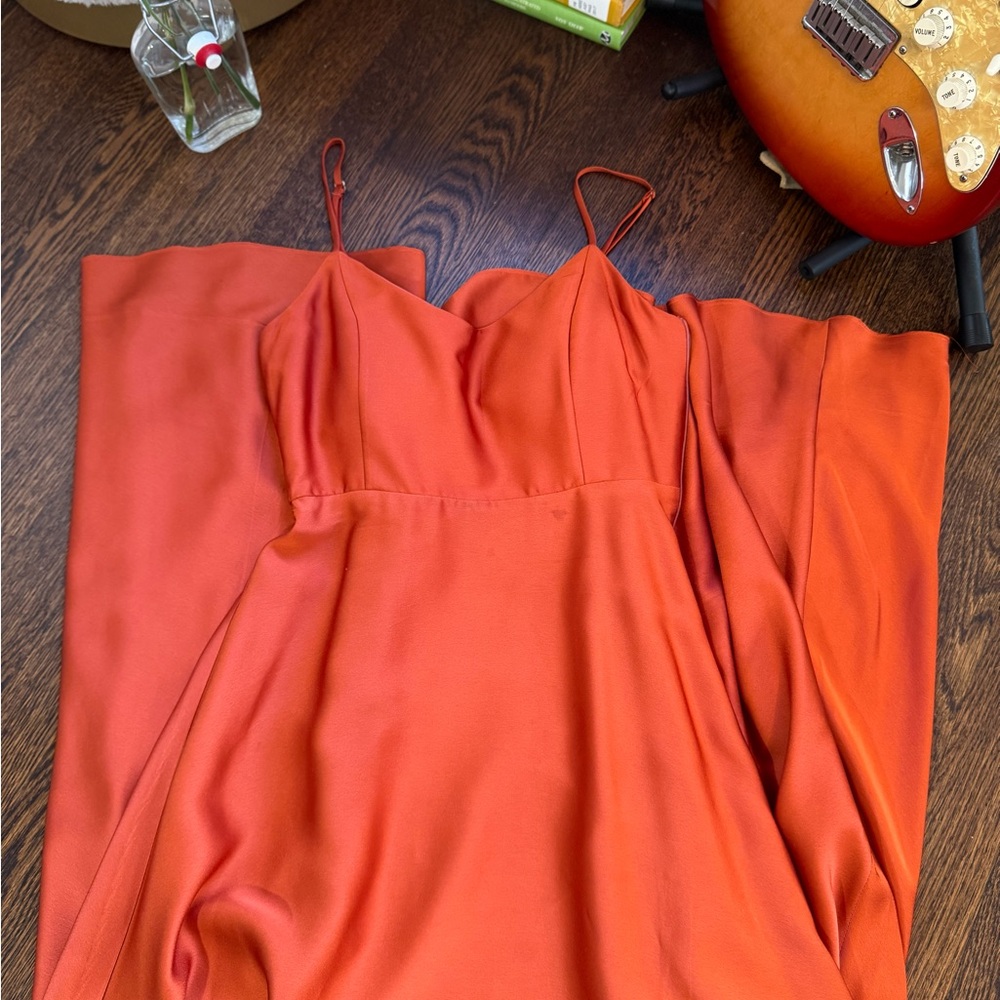 Show Me Your MuMu Vibrant Orange Dress